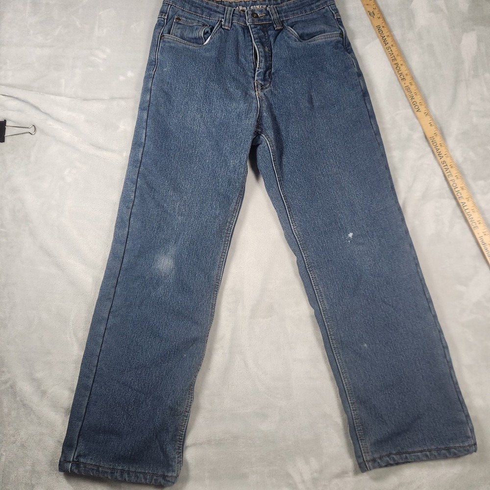 Smiths Workwear Jeans Men's Sz 31x30 Fleece Lined Dark Med Wash Normcore Durable